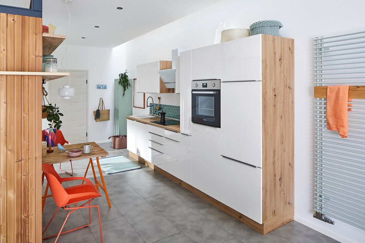 Kuhinjska Napa Hera, 60cm - bela, Trend, kovina/steklo (59,5/74,2-109,2/38,5cm) - Respekta