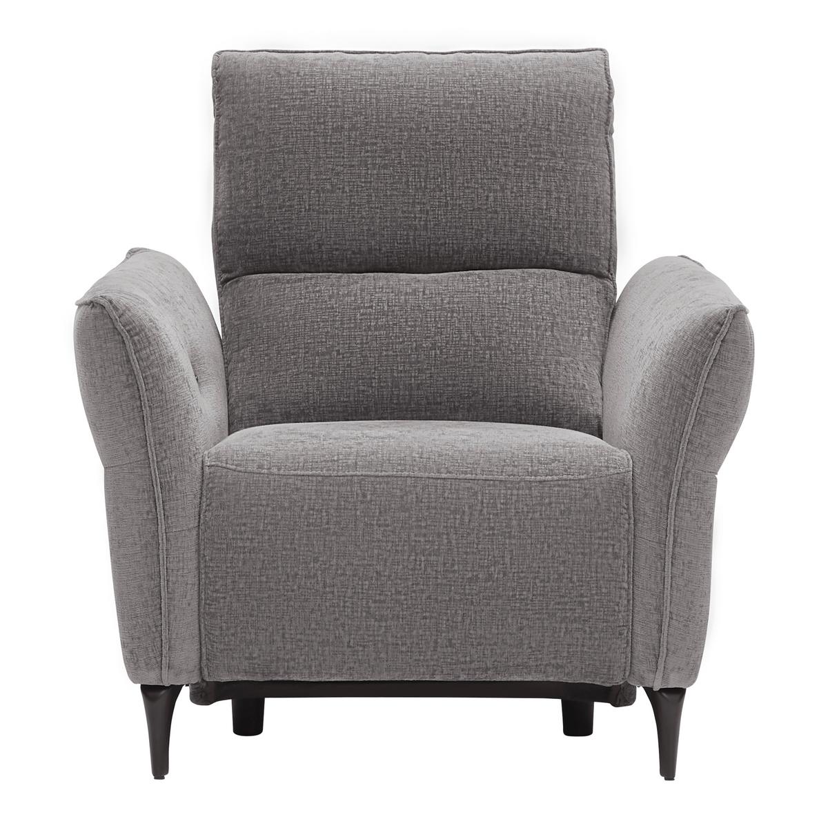 Relaxsessel Cape Town Dunkelgrau - Dunkelgrau/Schwarz, MODERN, Holz/Textil (95/99/92cm) - Mömax