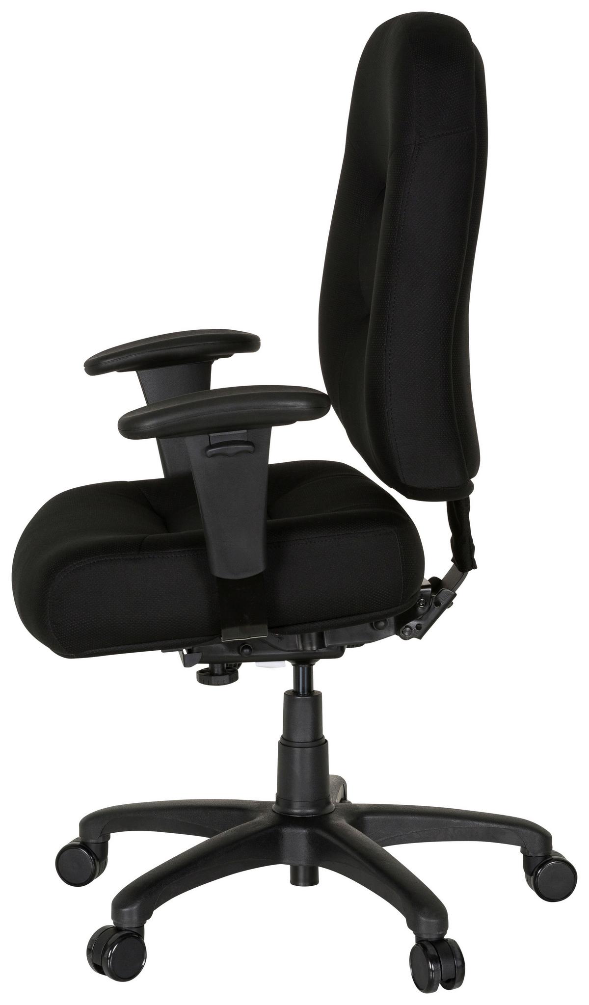 Pisarniški Stol Zenit Xxl, Črna - črna, Basics, umetna masa/tekstil (76/119/69cm) - MID.YOU