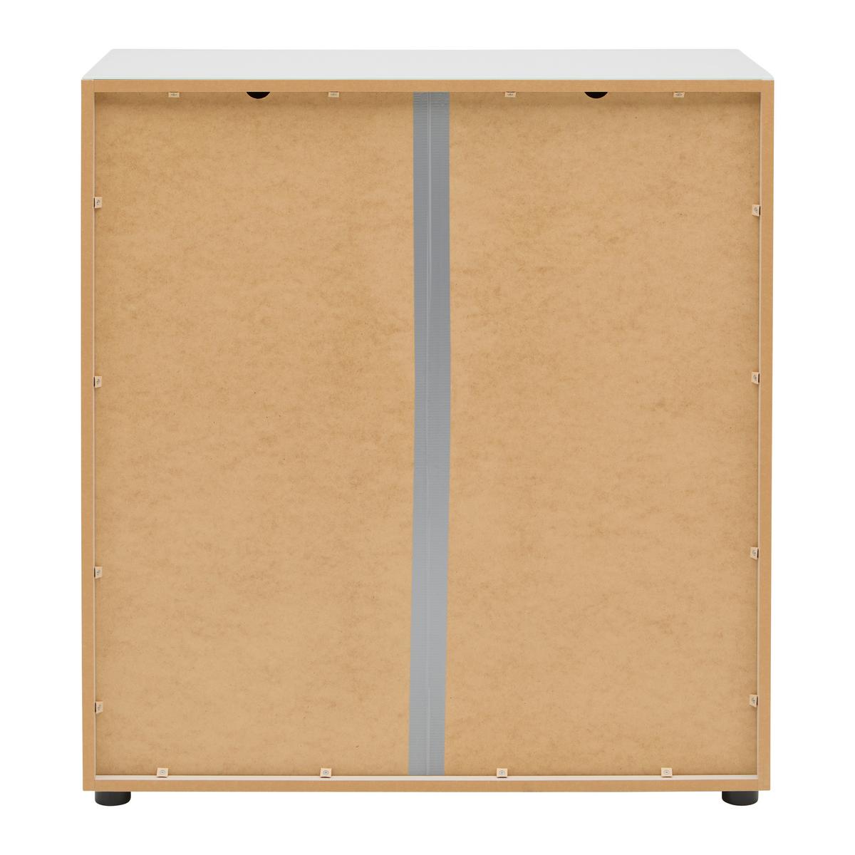 Kommode Siena Kaschmir - Chromfarben/Kaschmir, MODERN, Glas/Holzwerkstoff (90/99/40cm) - Mömax