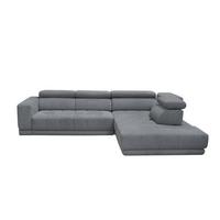Kutna Garnitura Portland - siva/crna, Konvencionalno, tekstil/plastika (321/78-98/230cm) - Mömax