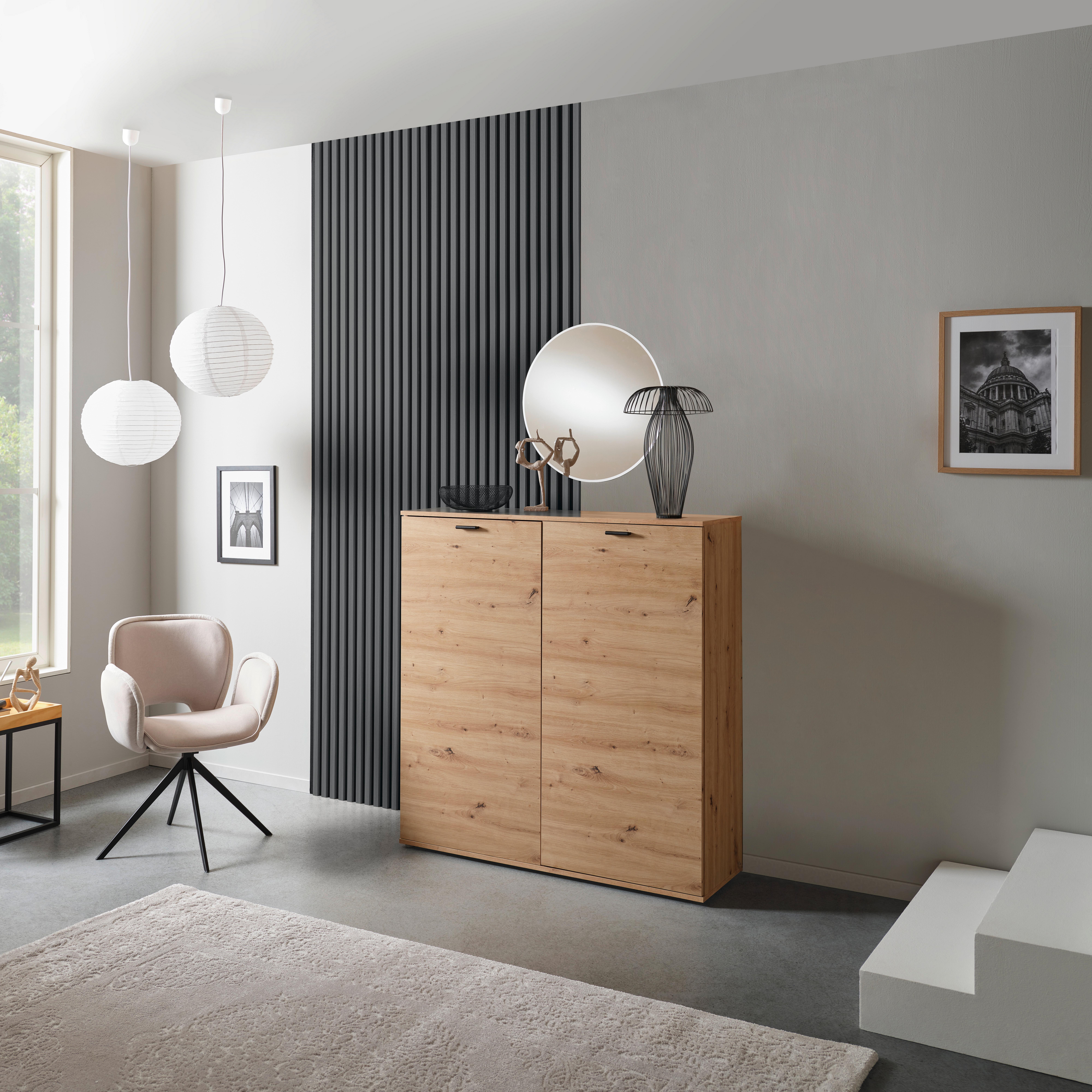 Akustični Panel Josef, Temni Hrast, 2-Delni Set - temni hrast, Moderno, umetna masa/leseni material (60/120/2cm)