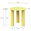 SIDOBORD LARGO -TREND- - gul, Lifestyle, trä/glas (40/40cm) - Premium Living