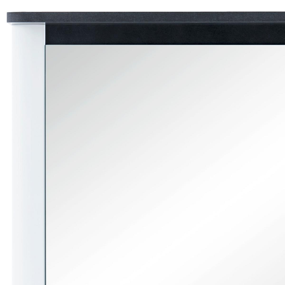 Ogledalo Alassio - bijela, Moderno, drvni materijal (85/91/10cm) - Modern Living