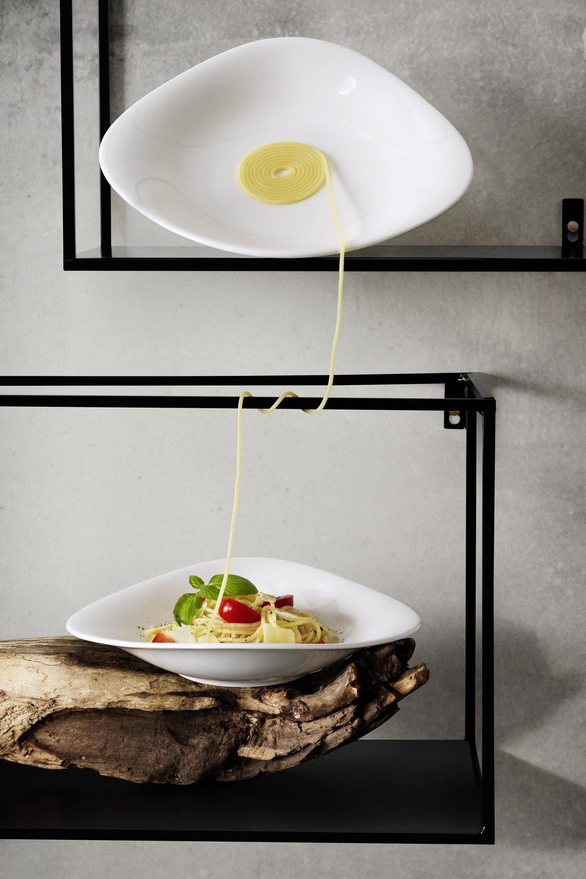 KOMPLET TALERZY DO MAKARONU VAPIANO VILLEROY&BOCH - biały, Design, ceramika (26/21cm) - Villeroy & Boch