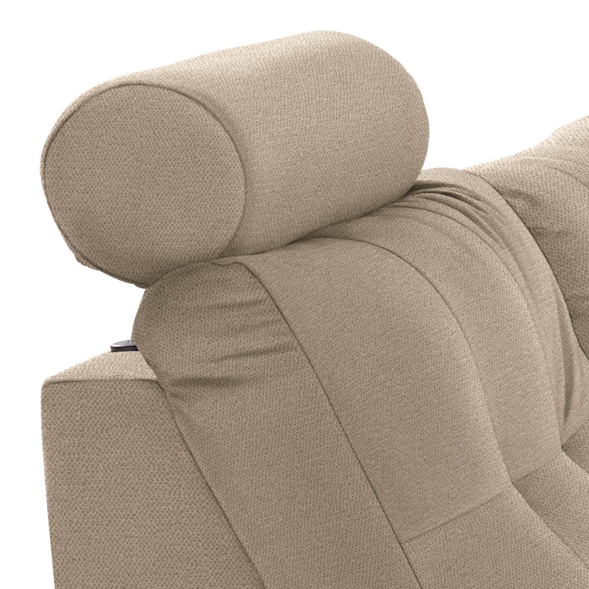Canapea modulară Falco - maro deschis, Konventionell, textil (183/251cm) - Ondega
