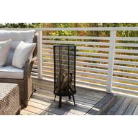 FEUERKORB BASTIAN - Schwarz, KONVENTIONELL, Metall (35/80/35cm) - Gardenson