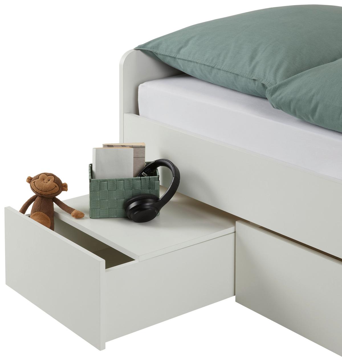 Ifjúsági Ágykeret Fehér Dirk - fehér, Konventionell (90/200cm) - Best Price