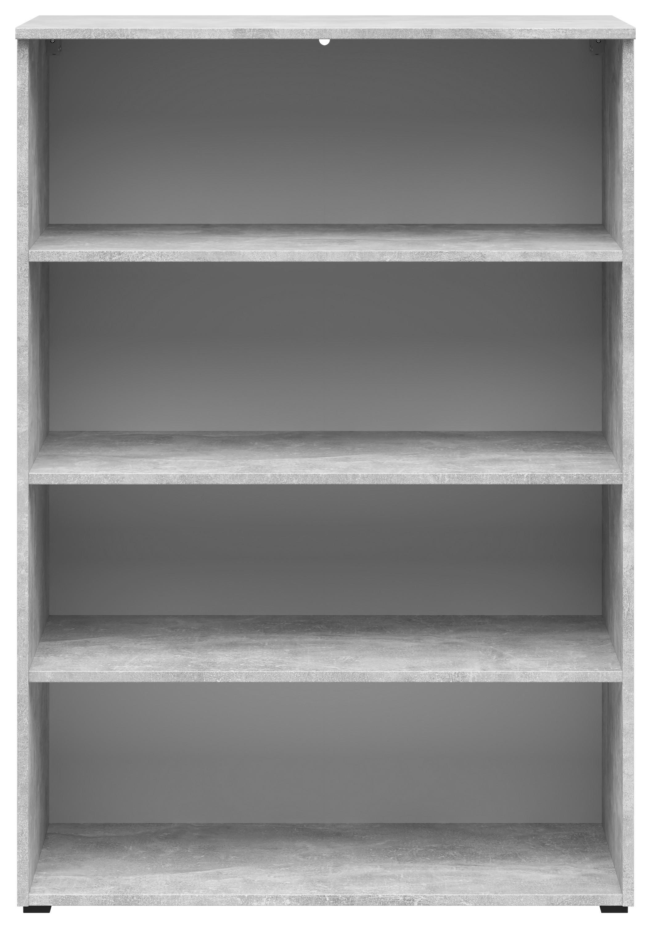Regal Multistauraum Betonoptik - Anthrazit/Grau, MODERN, Holzwerkstoff/Kunststoff (80/115/40cm) - Mömax
