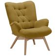 Sessel in Gelb - Gelb/Naturfarben, Holz/Textil (80/94/96cm) Sessel in Gelb - Gelb/Naturfarben, Holz/Textil (80/94/96cm)