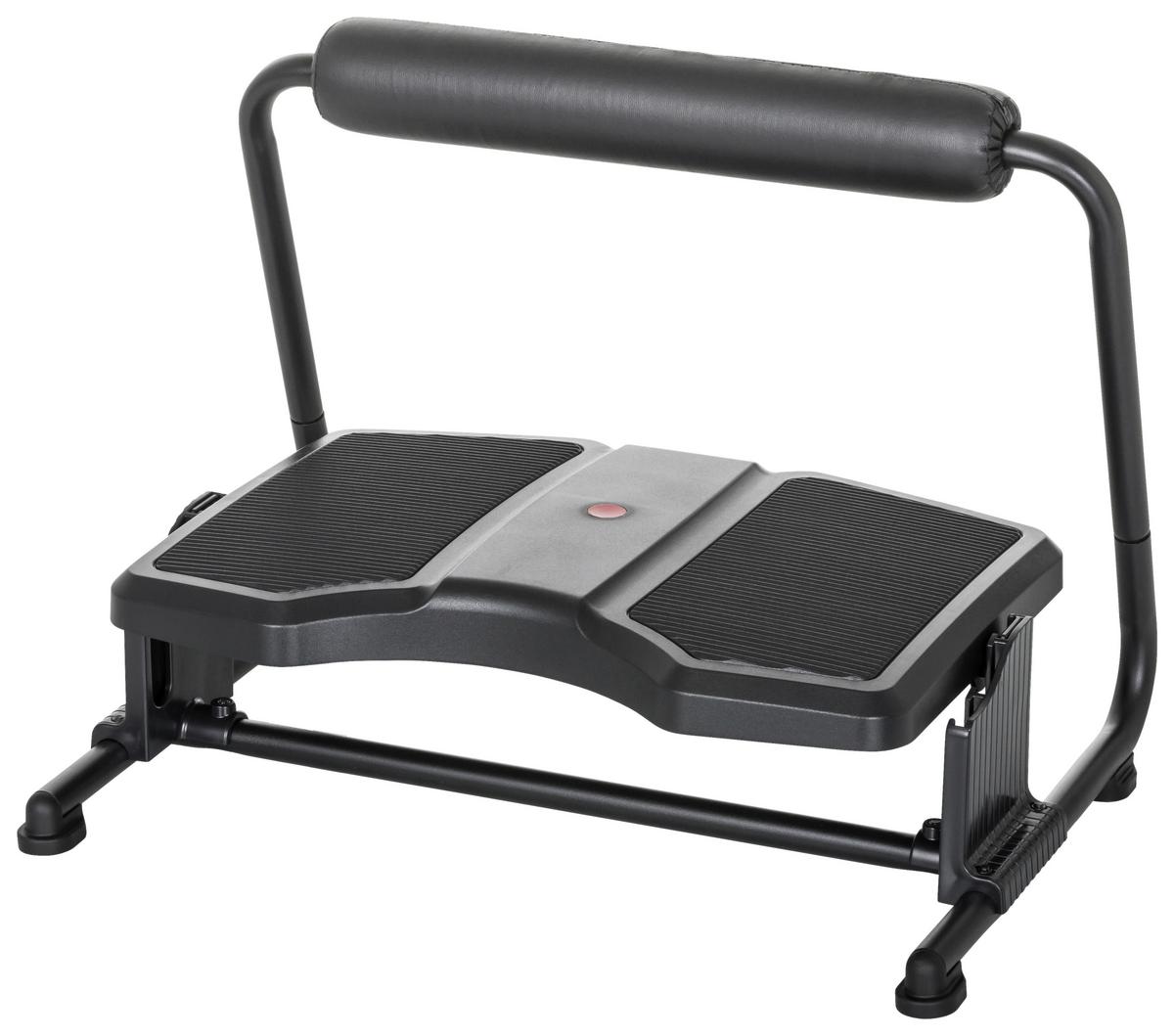 Opora Za Noge Podi F, Črna - črna, Basics, kovina/umetna masa (49/37/35cm) - MID.YOU