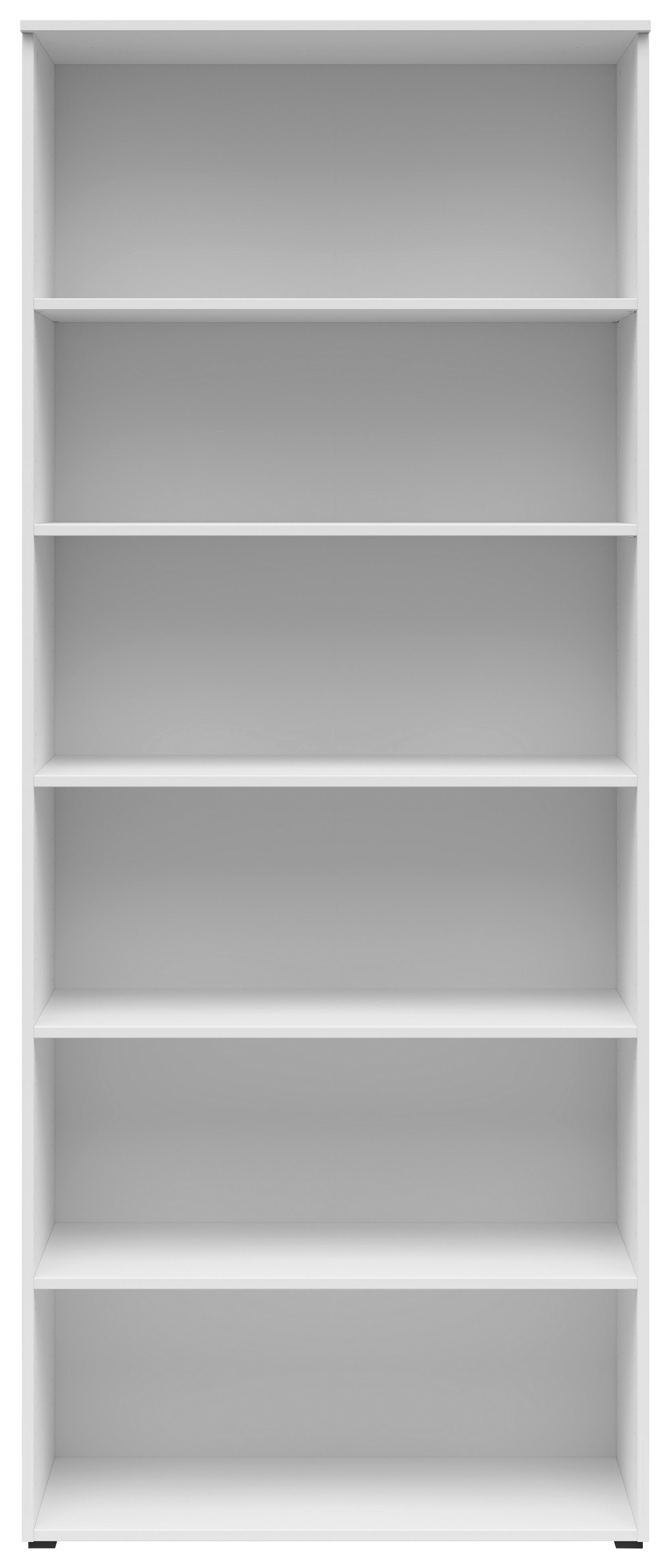 Etajeră MULTI - alb, Modern, material pe bază de lemn (80/195/40cm) - Modern Living