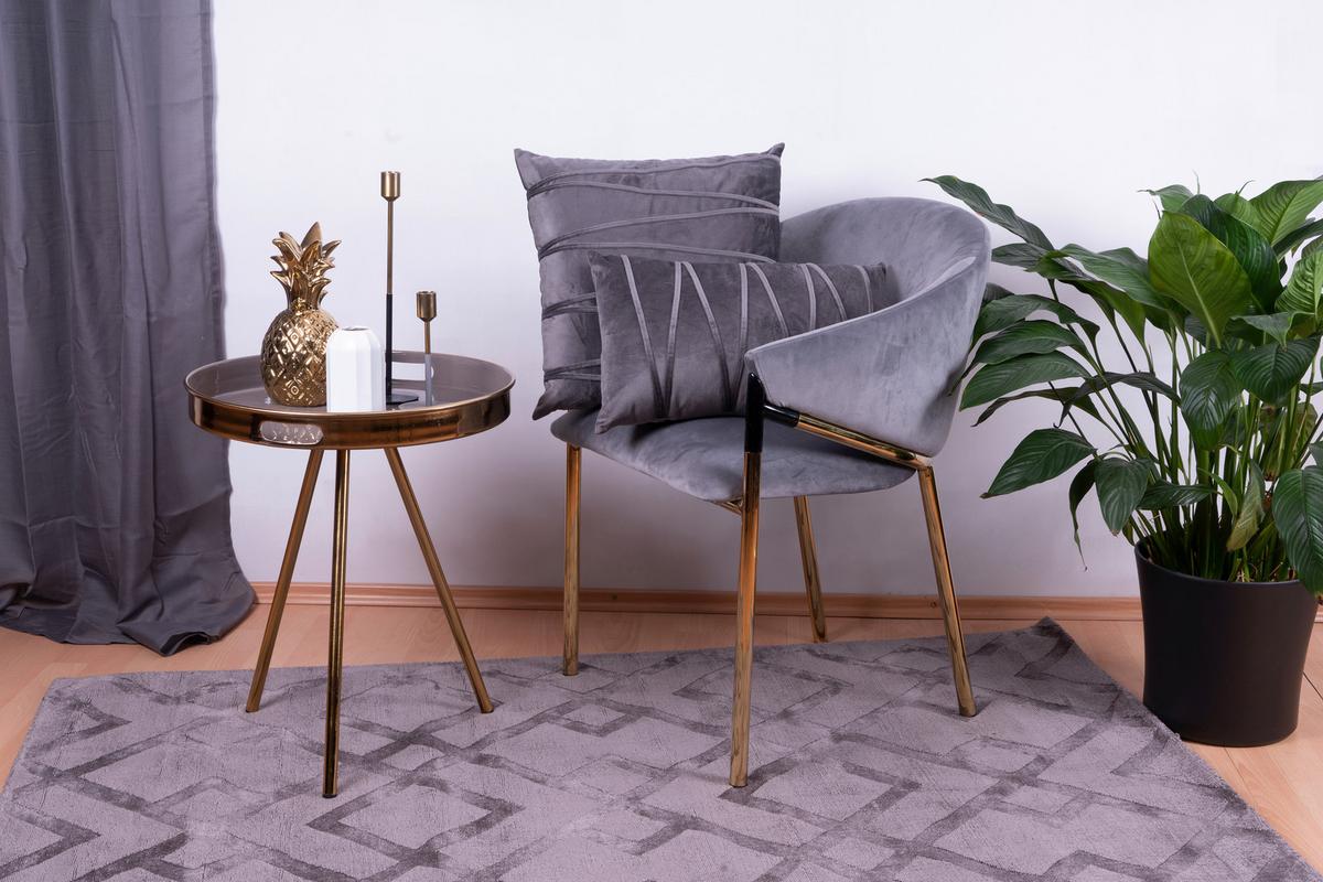 ZIERKISSENSET PAULINA 125 2ER-SET - Graphitfarben, Konventionell (30x45/50x45cm)