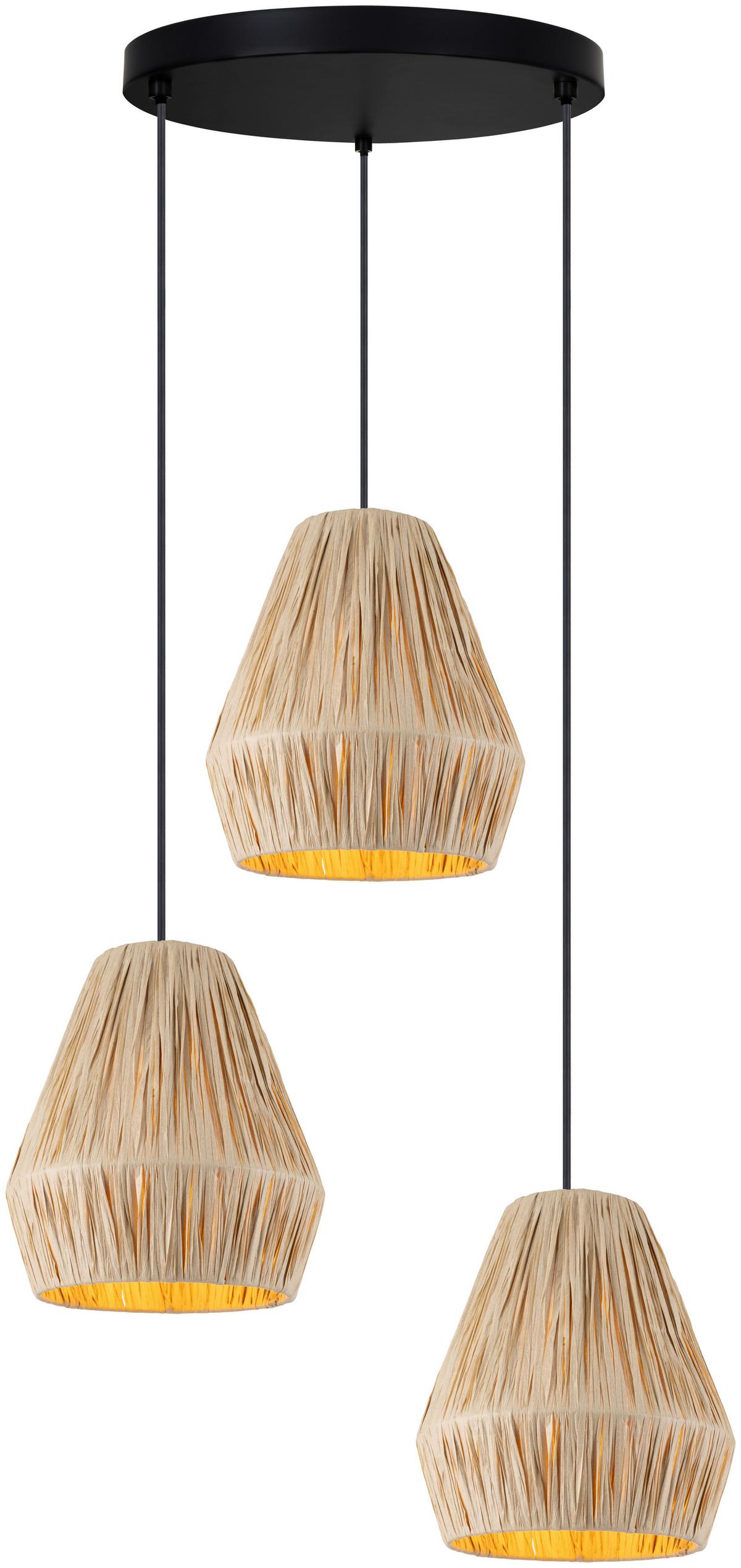 LAMPA WISZĄCA DAVIDE - czarny, Design, metal/papier (42/120cm) - Collet's Monde