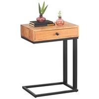 STOLIK BOCZNY NARA - kolor akacjowy/kolor naturalny, Trend, metal/drewno (45/30/63cm) - Landscape