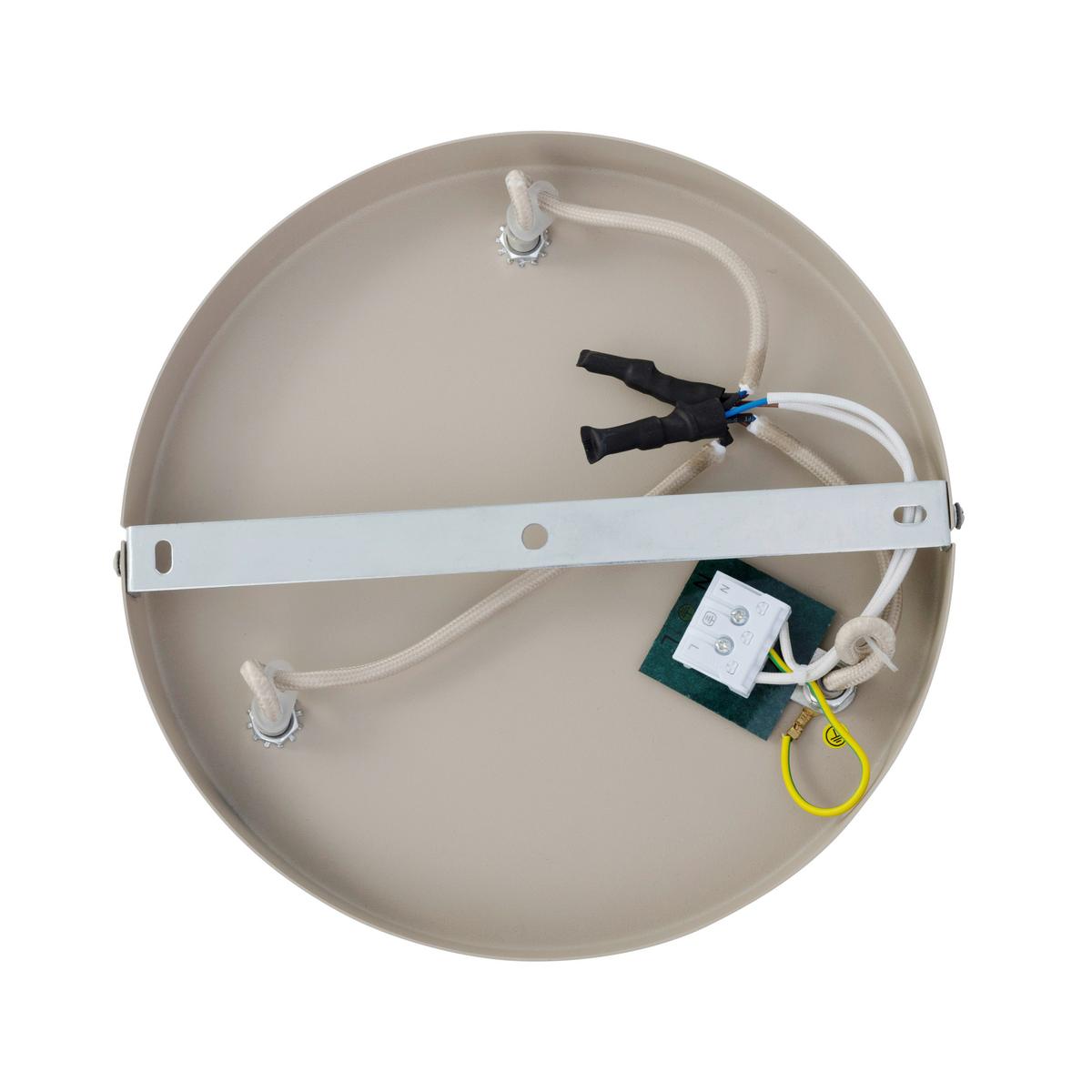 LAMPA WISZĄCA DALMA - beżowy, Trend, tworzywo sztuczne/metal (34/120cm) - Novel
