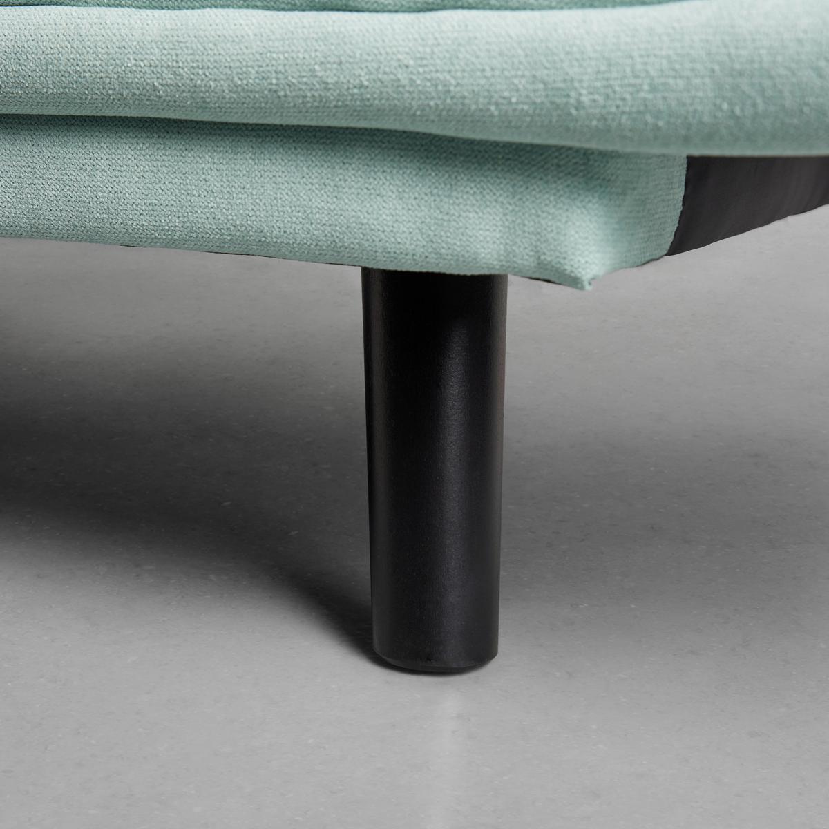 Schlafsofa in Grün - Schwarz/Grün, MODERN, Holz/Textil (194/90/100cm) - Mömax