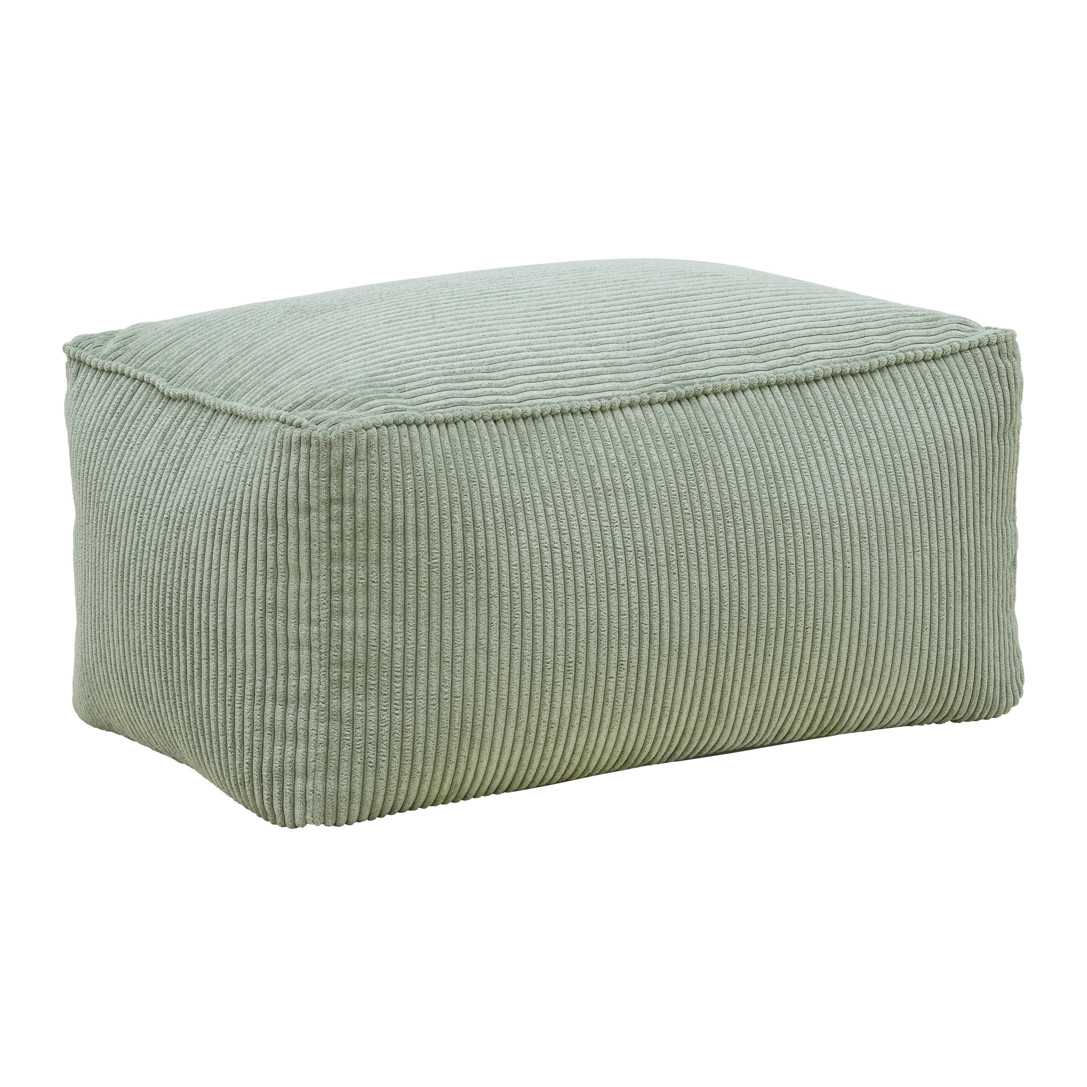 Hocker Caroline Grün - Hellgrün, MODERN, Textil (80/38/50cm) - Mömax