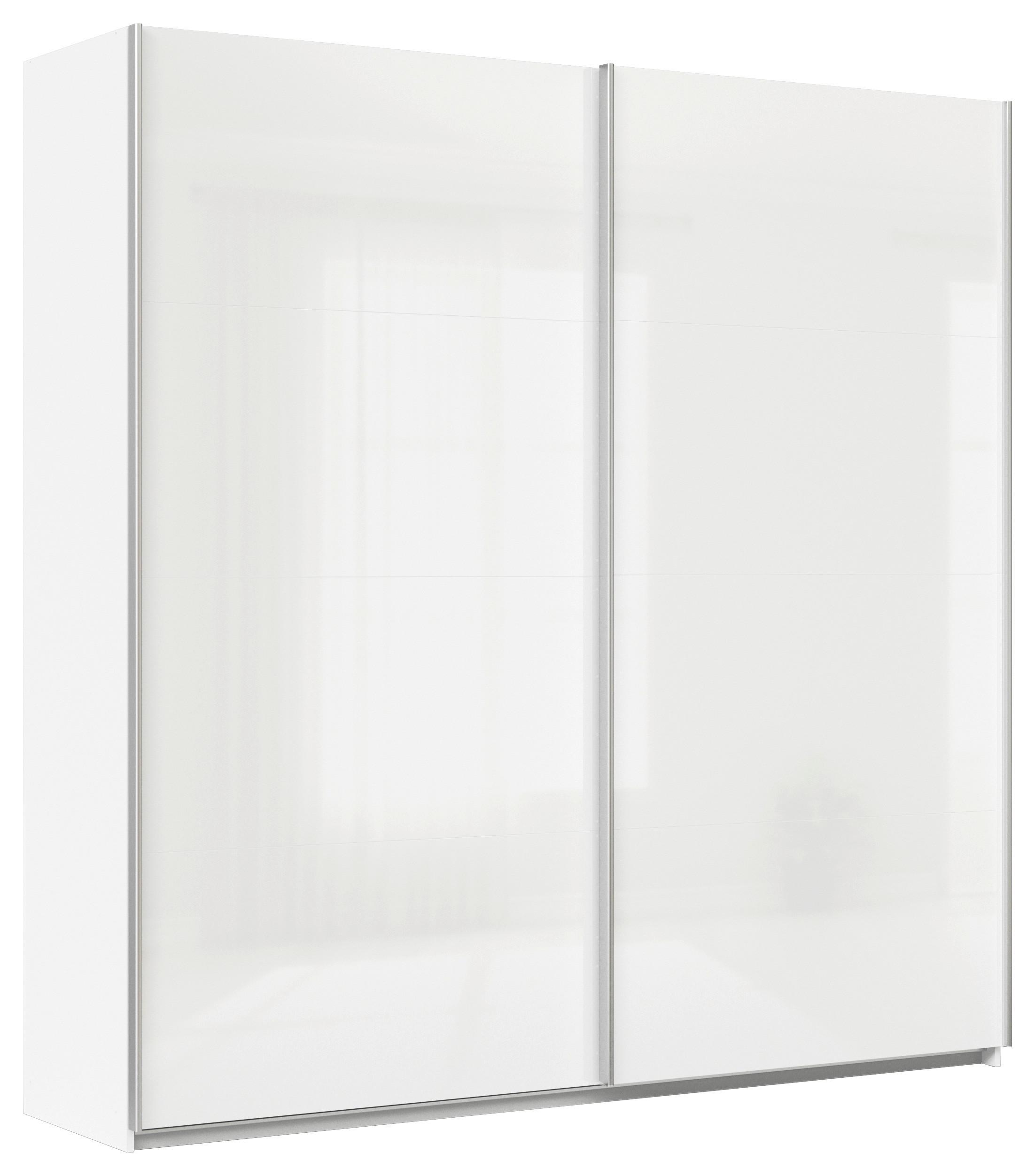 DULAP USI CULISANTE FELDKIRCH - alb/alb lucios intens, Modern, material pe bază de lemn (225/229/62cm)