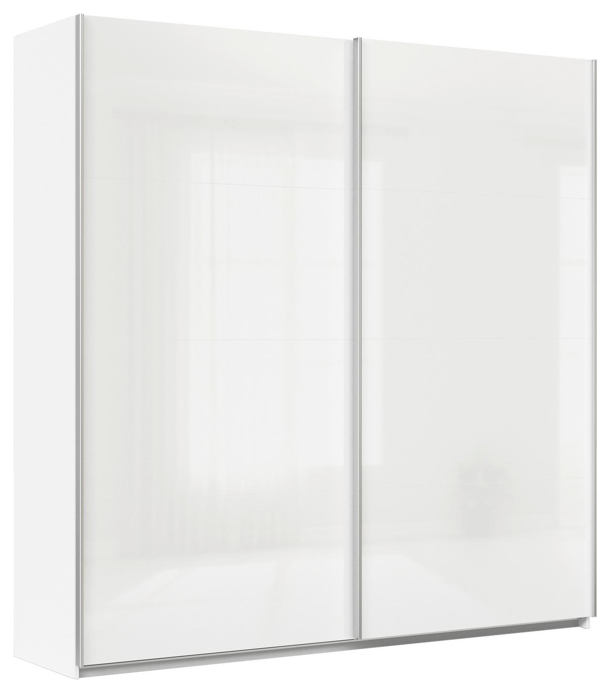 DULAP USI CULISANTE FELDKIRCH - alb/alb lucios intens, Modern, material pe bază de lemn (225/229/62cm)