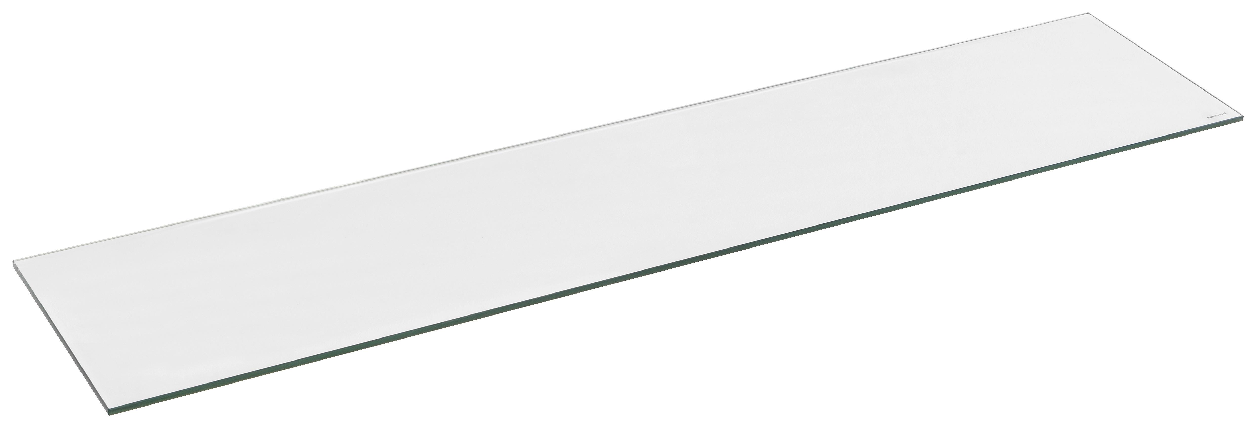 Stenska Polica Galileo 3, Kaljeno Steklo, 80x20 Cm - prozorno, Moderno, steklo (80/0,8/20cm)