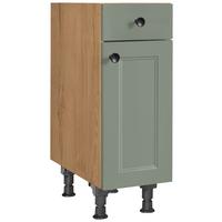 Schubkastenunterschrank Cascada Grün - Eichefarben/Schwarz, MODERN, Holzwerkstoff/Metall (30/87/56cm) - Nobilia