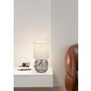 LAMPE DE TABLE DRITI - champagne/blanc, MODERN, métal/matière synthétique (13/13/25cm) - Mömax