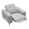 FAUTEUIL ALVARO - gris/gris foncé, MODERN, métal/matière synthétique (115/79/109cm) - Mömax