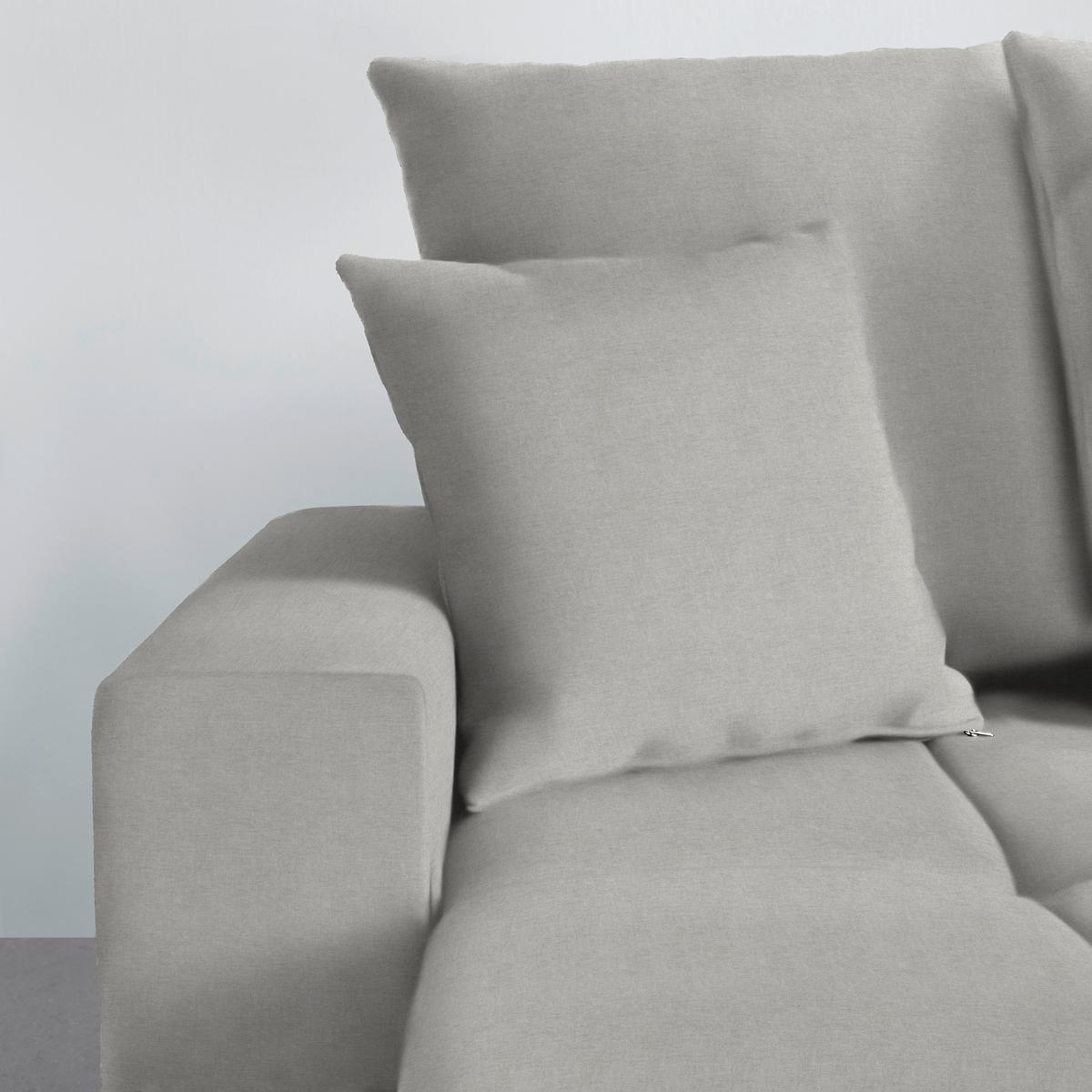 Ecksofa Alatri Grau - Silberfarben/Schwarz, MODERN, Kunststoff/Textil (289/90/176cm) - Based
