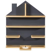 REGAŁ ŚCIENNY K012 - TREND - - kolor naturalny/szary, Trend, materiał drewnopochodny/drewno (50/60/15cm) - Ben'n'jen