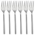 Kuchengabel Ara in Edelstahl, 6-teilig - Edelstahlfarben, Basics, Metall - PREMIUM LIVING
