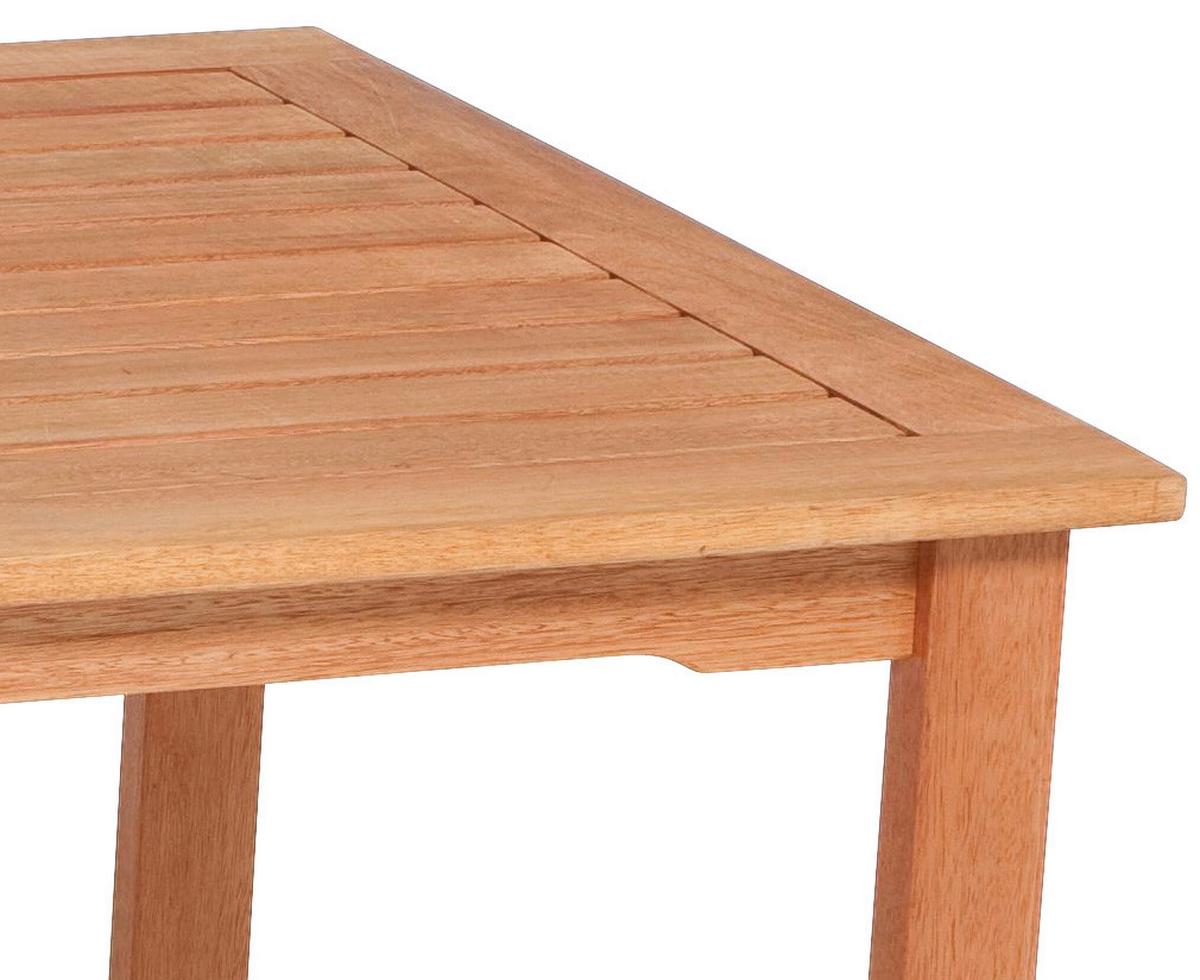 Vrtna Miza Santos, Masivno - naravne barve, Basics, les (150/90/74,5cm) - Gardenson