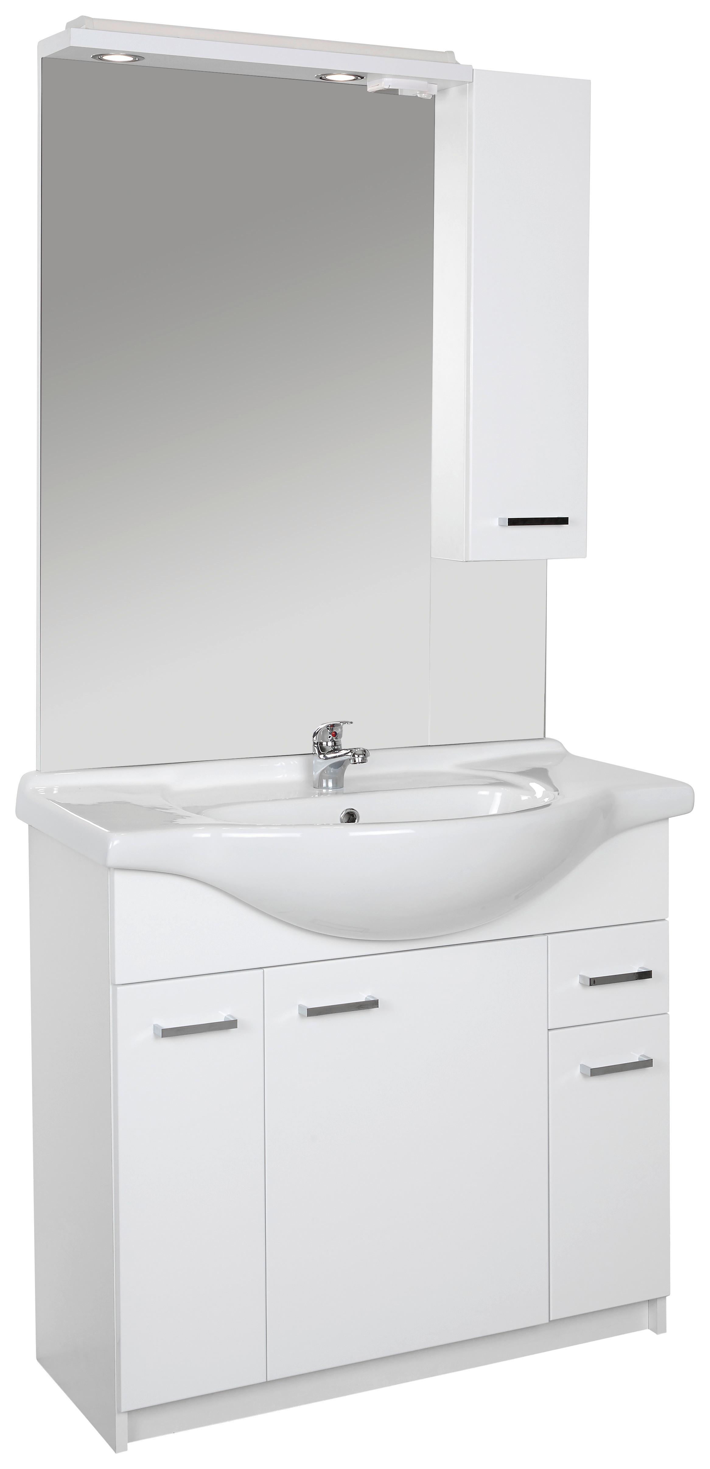 Kuptilo Fiola Bb - bela, Konvencionalno, pločasti materijal/keramika (86,8/192/49cm)