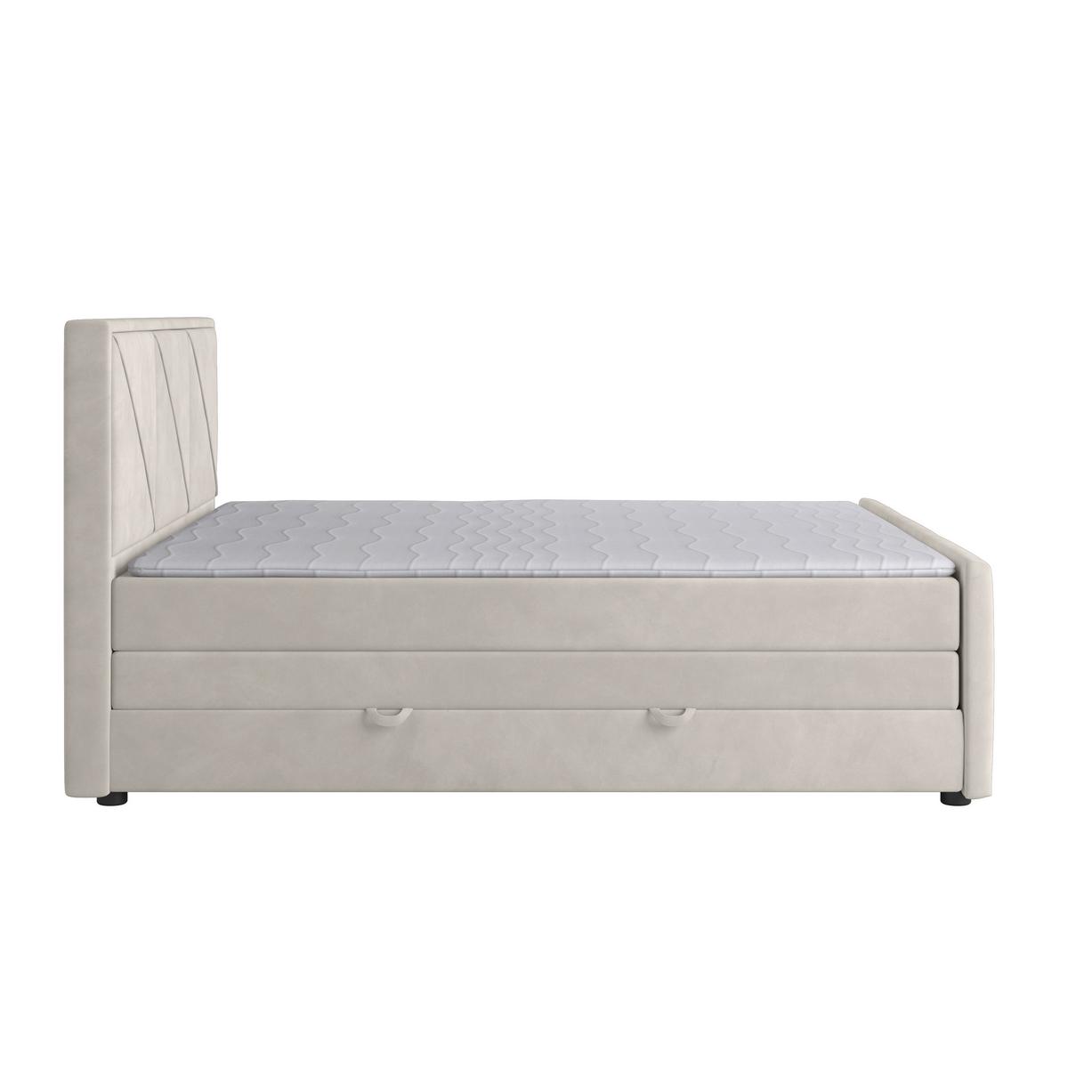 Boxspringbett Bologna ca. 180x200 cm Creme - MODERN, Holz/Kunststoff (180/200cm) - MID.YOU