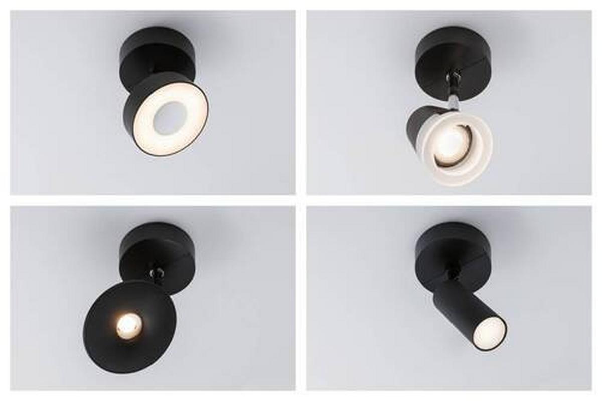 Schienensystem-Strahler Single Spot Base in Schwarz - Schwarz, Basics, Kunststoff (10/3,55cm) - Paulmann