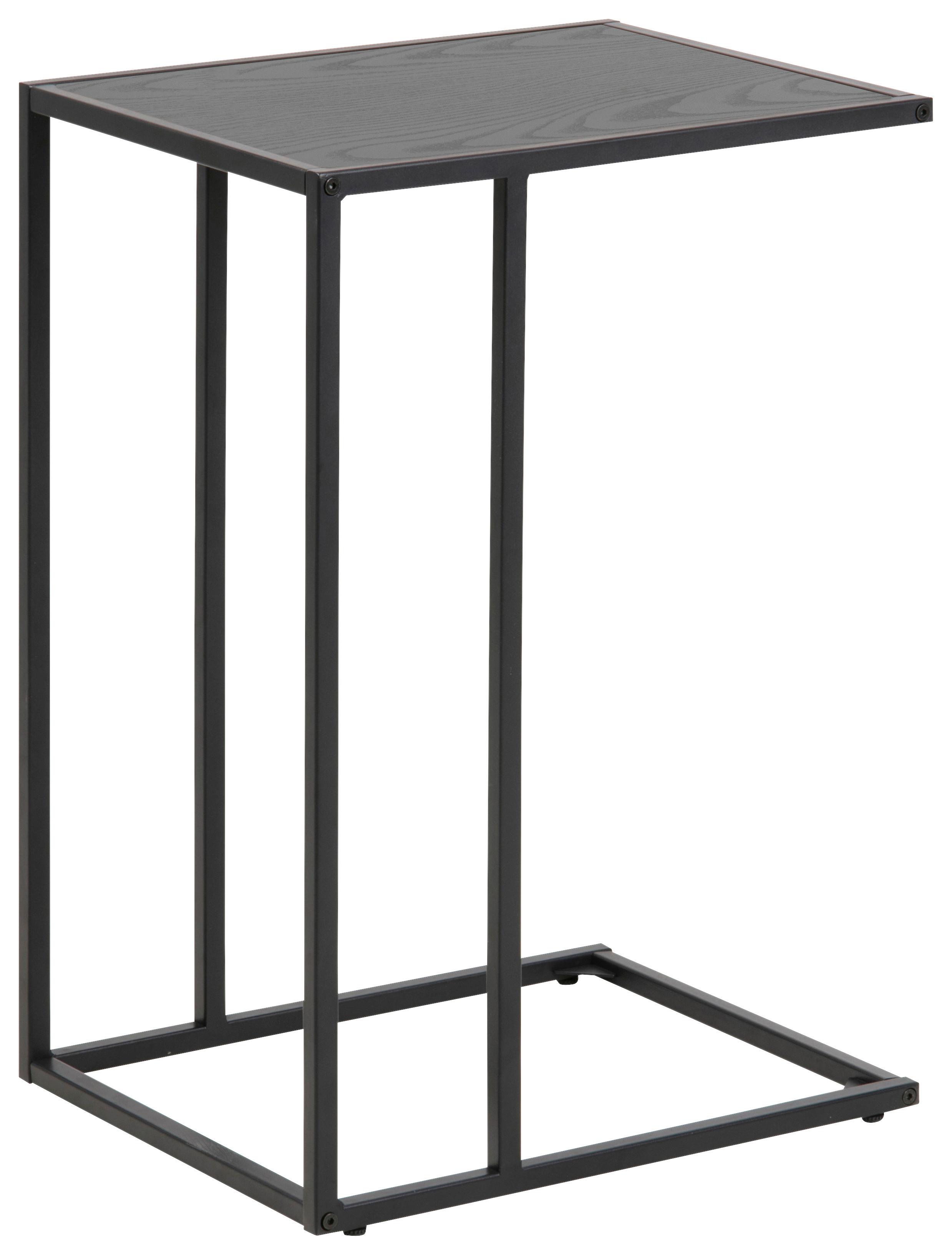 Stolić Seaford - crna, Trend, drvni materijal/metal (43/35/63cm) - Modern Living