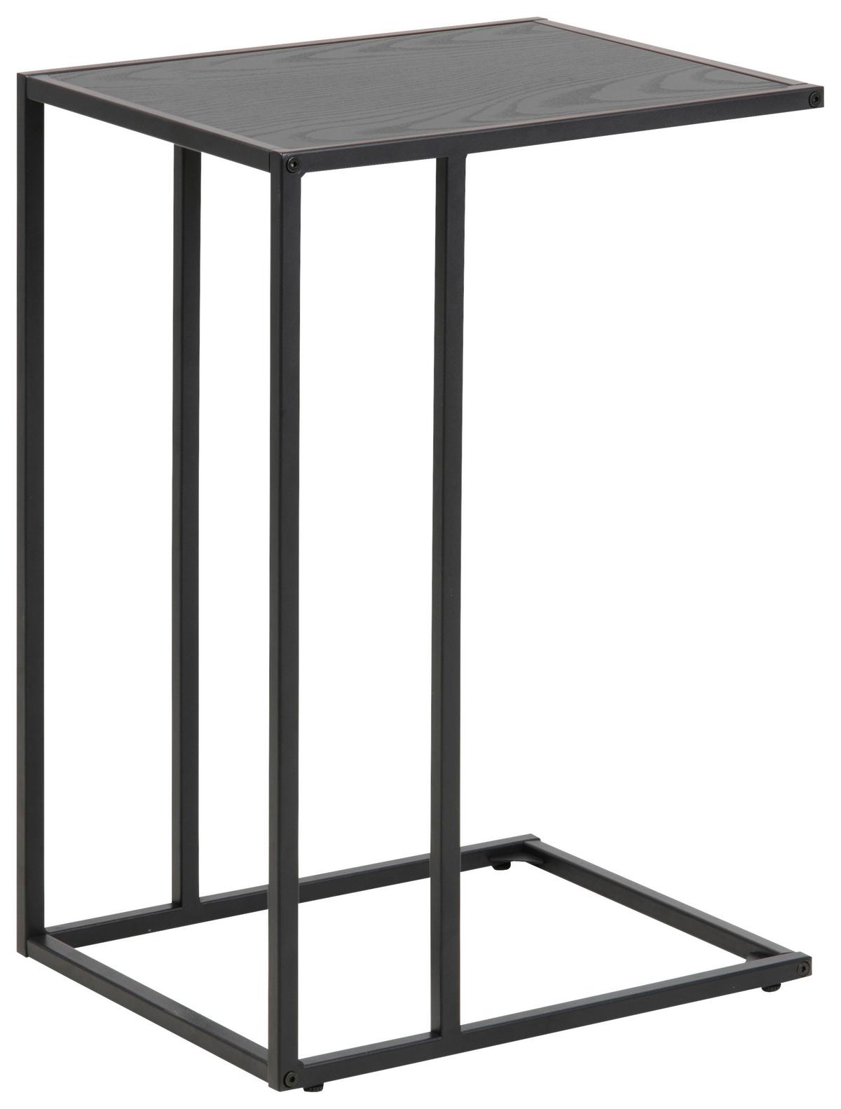 Stolić Seaford - crna, Trend, drvni materijal/metal (43/35/63cm) - Modern Living
