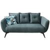 2,5-Sitzer-Sofa Baggio Blau/Grün Velours - Blau/Multicolor, MODERN, Holz/Textil (196/94/103cm) - Livetastic