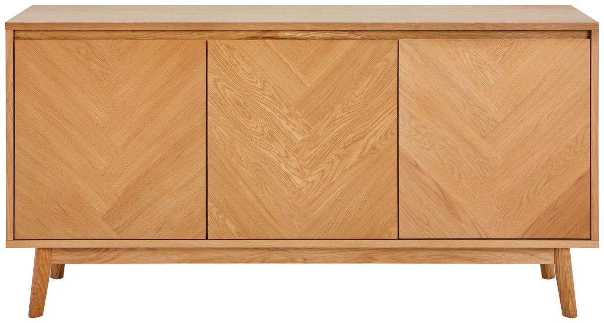 KOMODA SZEROKA ZADAR - kolor dębowy, Konventionell, materiał drewnopochodny/drewno (150/75/40cm) - MID.YOU