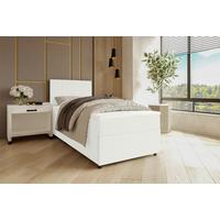 Boxbett Odin Creme ca. 90x200cm - Creme/Schwarz, KONVENTIONELL, Kunststoff/Textil (90/200cm) - Mömax