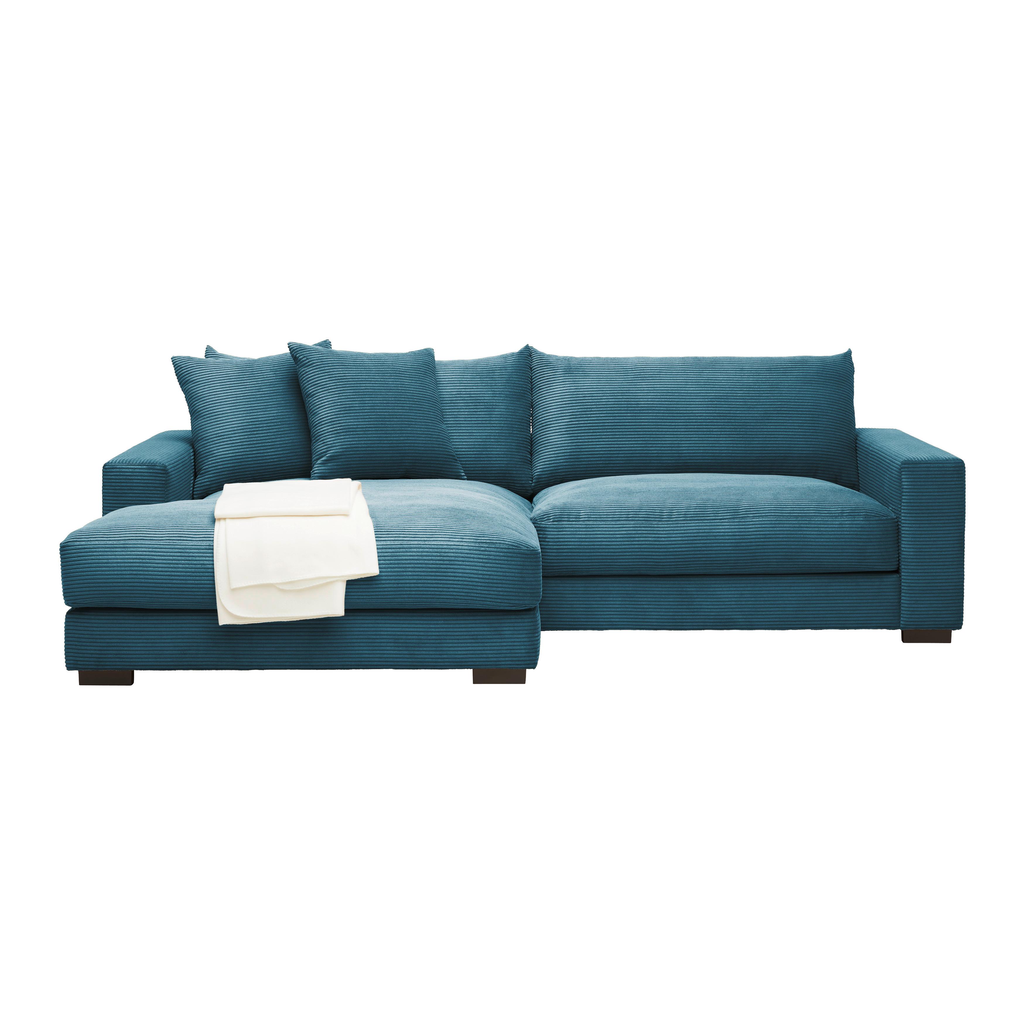Wohnlandschaft Pedro in Petrol - Petrol, MODERN, Textil (180/265cm) - Mömax