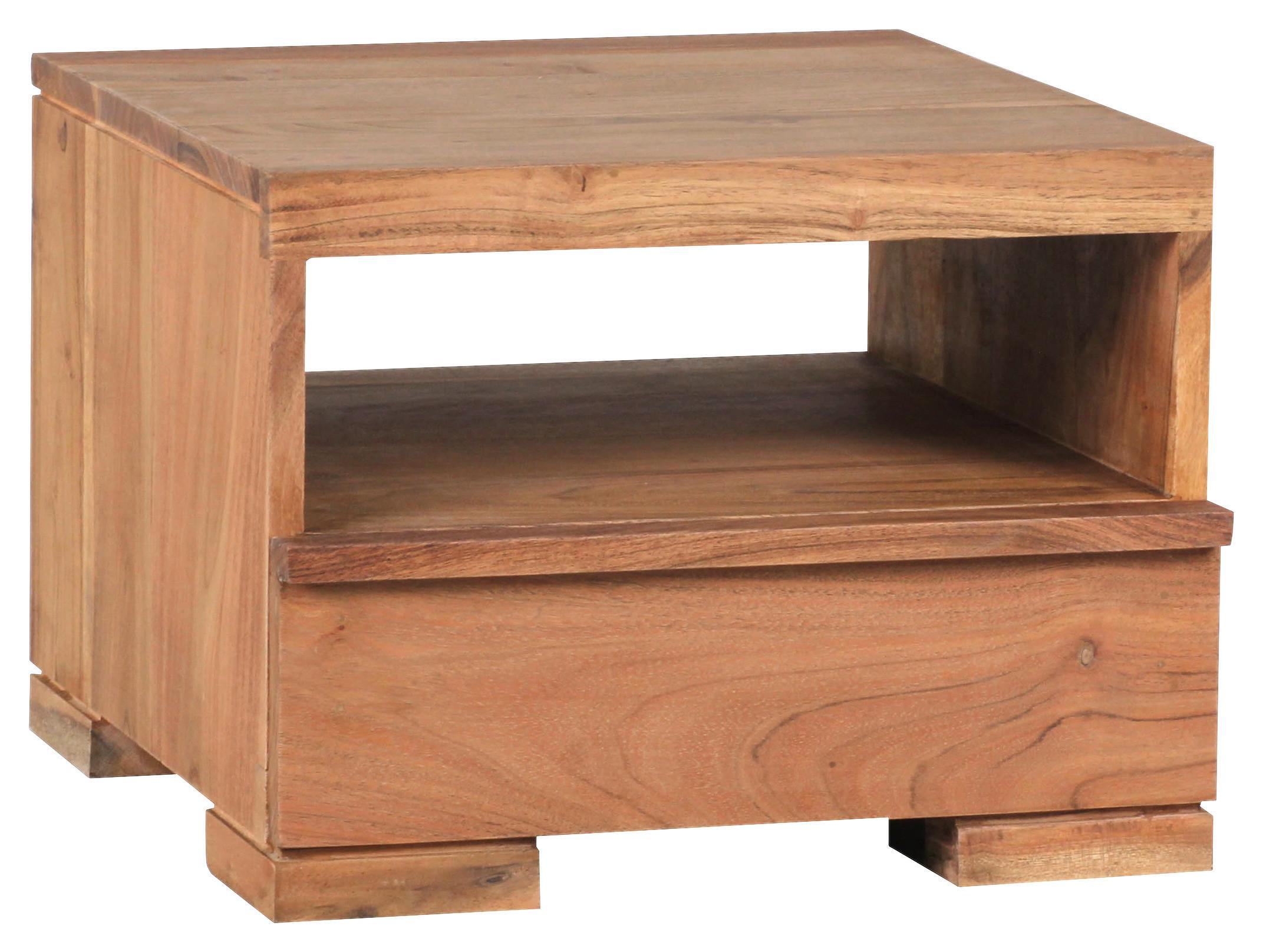 Nočna Omarica Mumbai - barve akacije, Konvencionalno, les (40/30/40cm) - MID.YOU