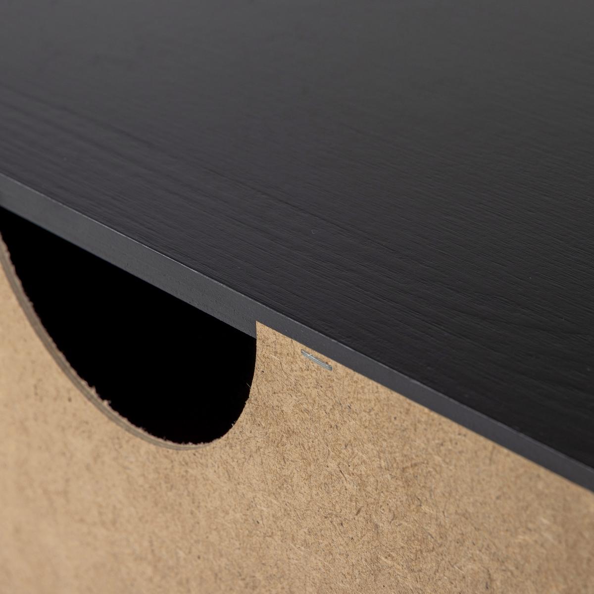 Kommode Gunnar Schwarz B: 94 cm - Schwarz, Design, Holz/Metall (94/93/52cm) - Livetastic