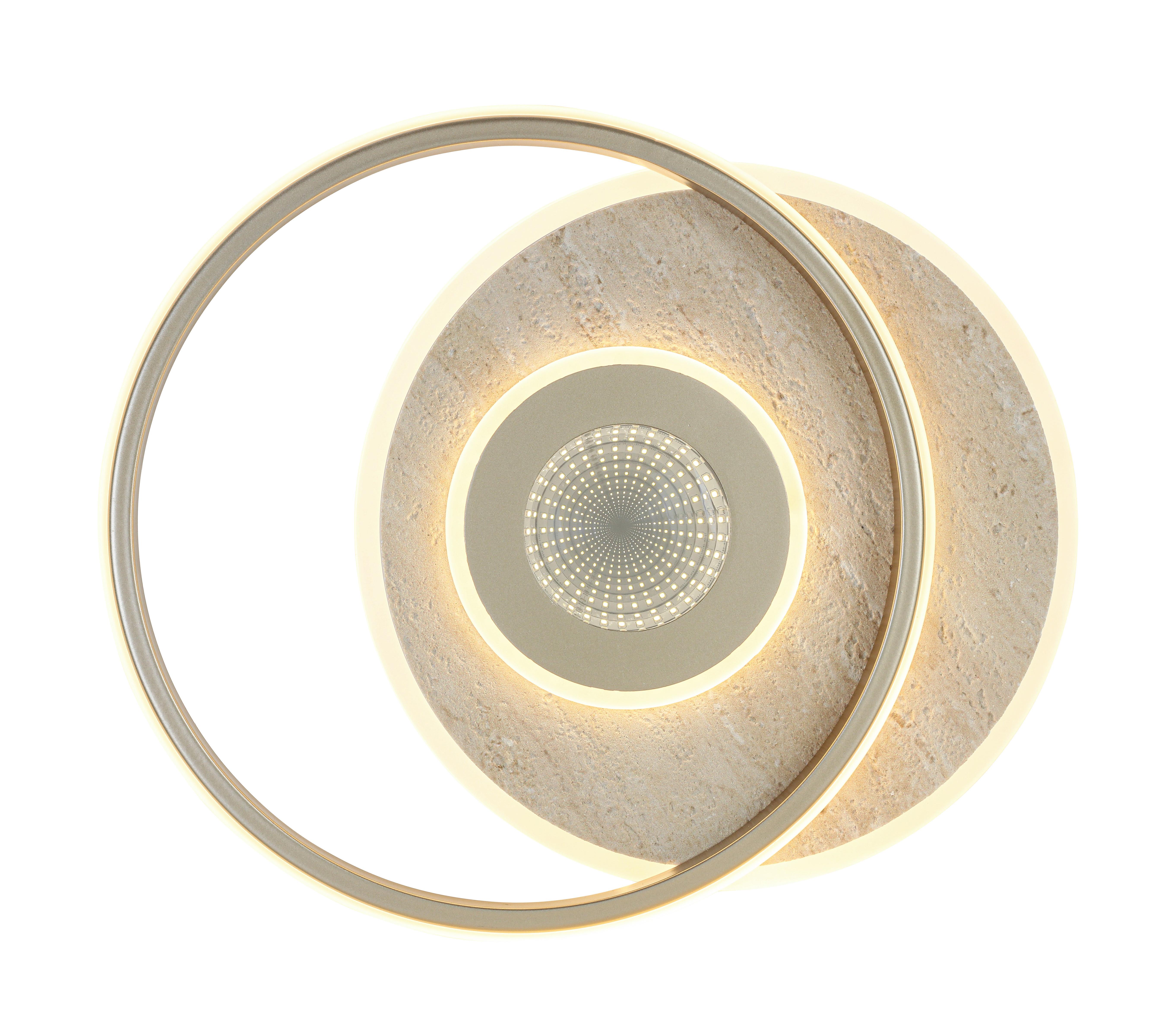 LED-TAKLAMPA PUL - champagne, Modern, metall/plast (42/35/6cm) - Mömax