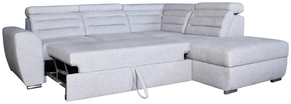 Coltar OMEGA - gri, Modern, plastic/lemn (252/83-99/221cm) - Modern Living