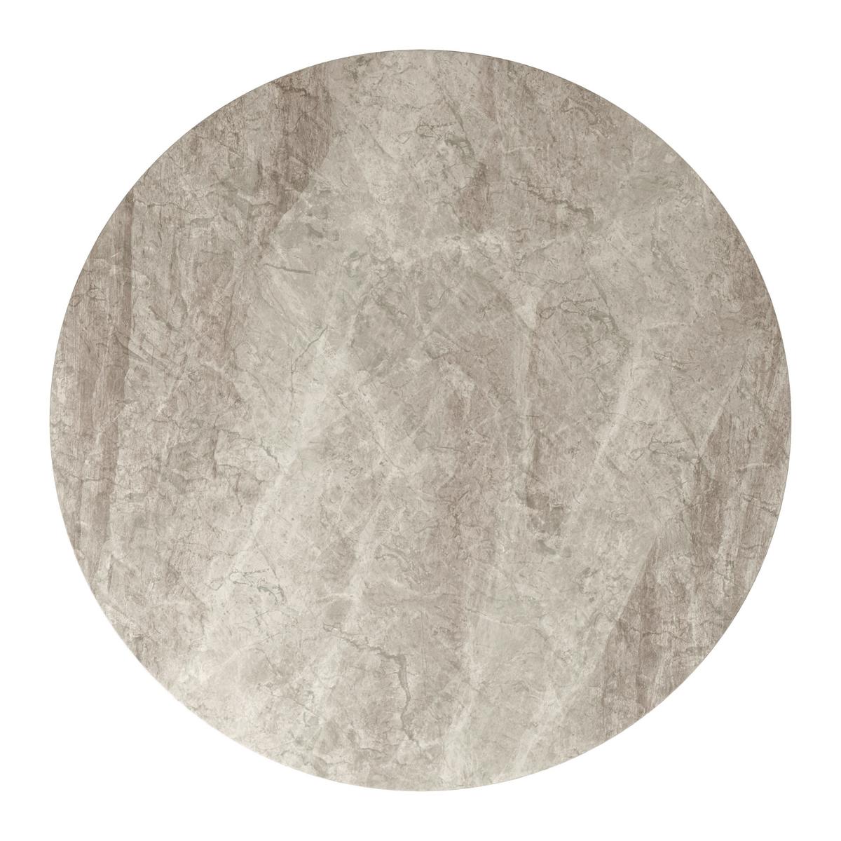 MASĂ PELA - negru/gri, Modern, metal/piatră (110/75cm) - Bessagi Home