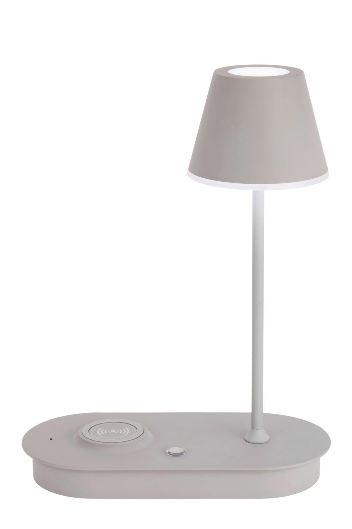 LAMPA STOŁOWA LED PATERSON *SBN* - szary, Design, tworzywo sztuczne/metal (25/12/33cm) - Novel