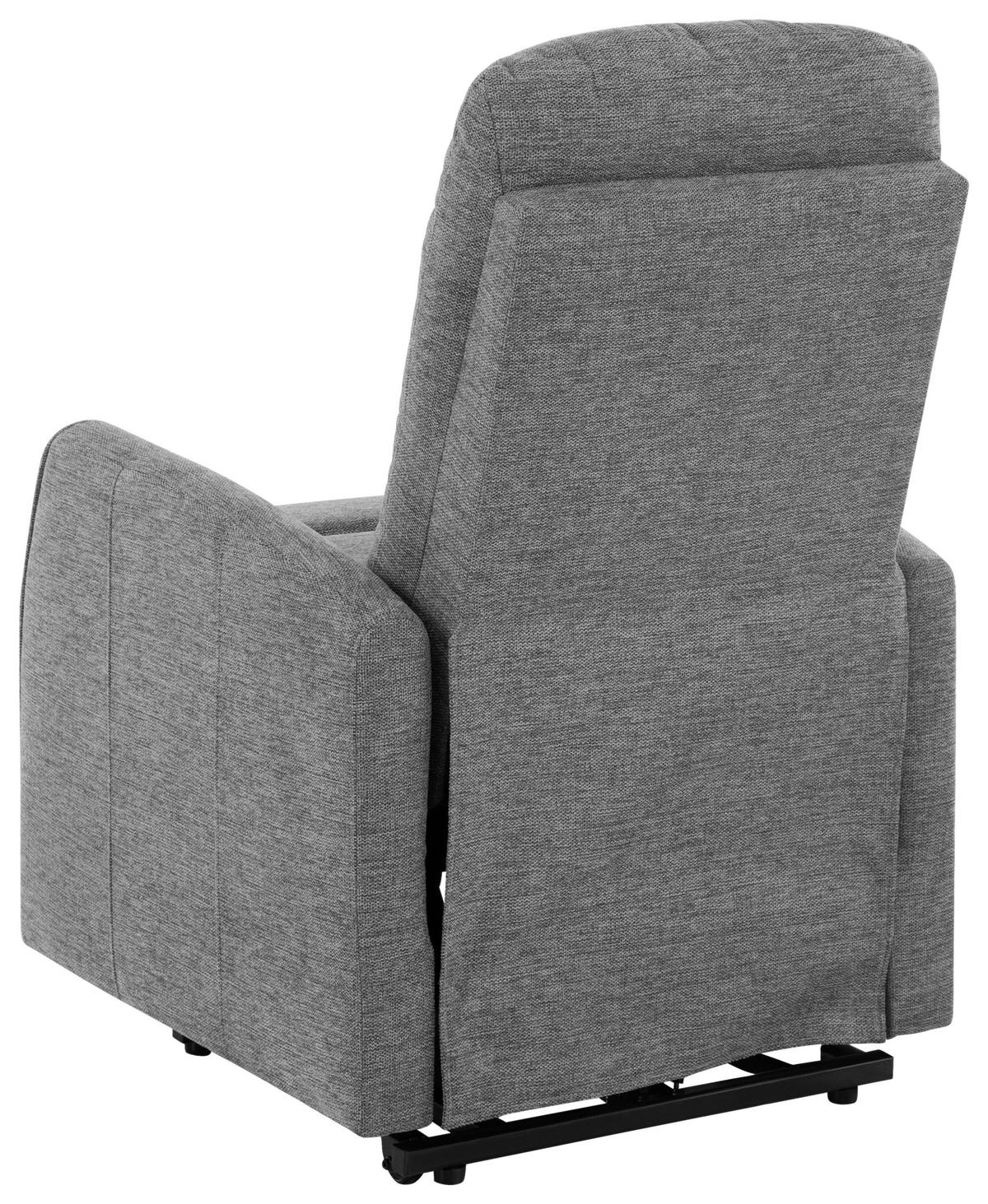 Tv Fotelj Athen, Svetlo Siva, Pomoč Pri Vstajanju - svetlo siva, Moderno, kovina/tekstil (67.5/107/88.5cm)
