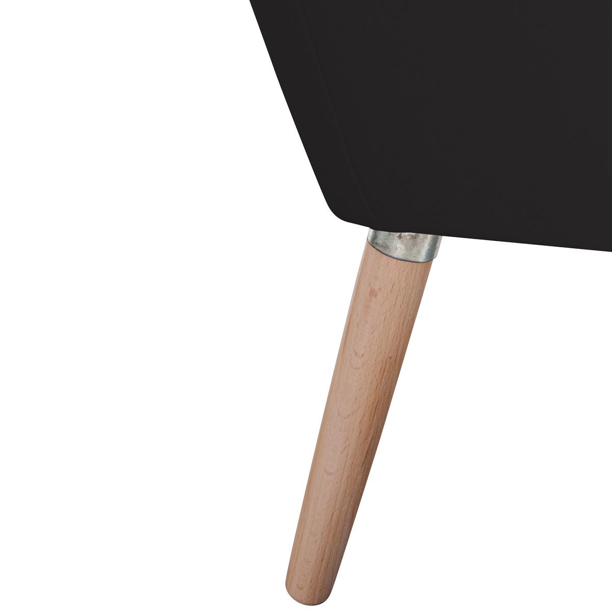 SESSEL ALEGRO - Buchefarben/Schwarz, Design, Holz/Textil (67/81/71cm) - Max Winzer