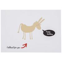 POSTKARTE GOLD - Rot/Goldfarben, Papier (14,8/10,5cm)